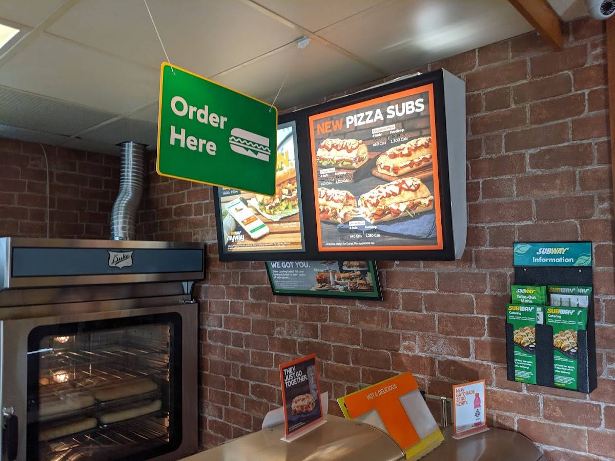 Subway меню