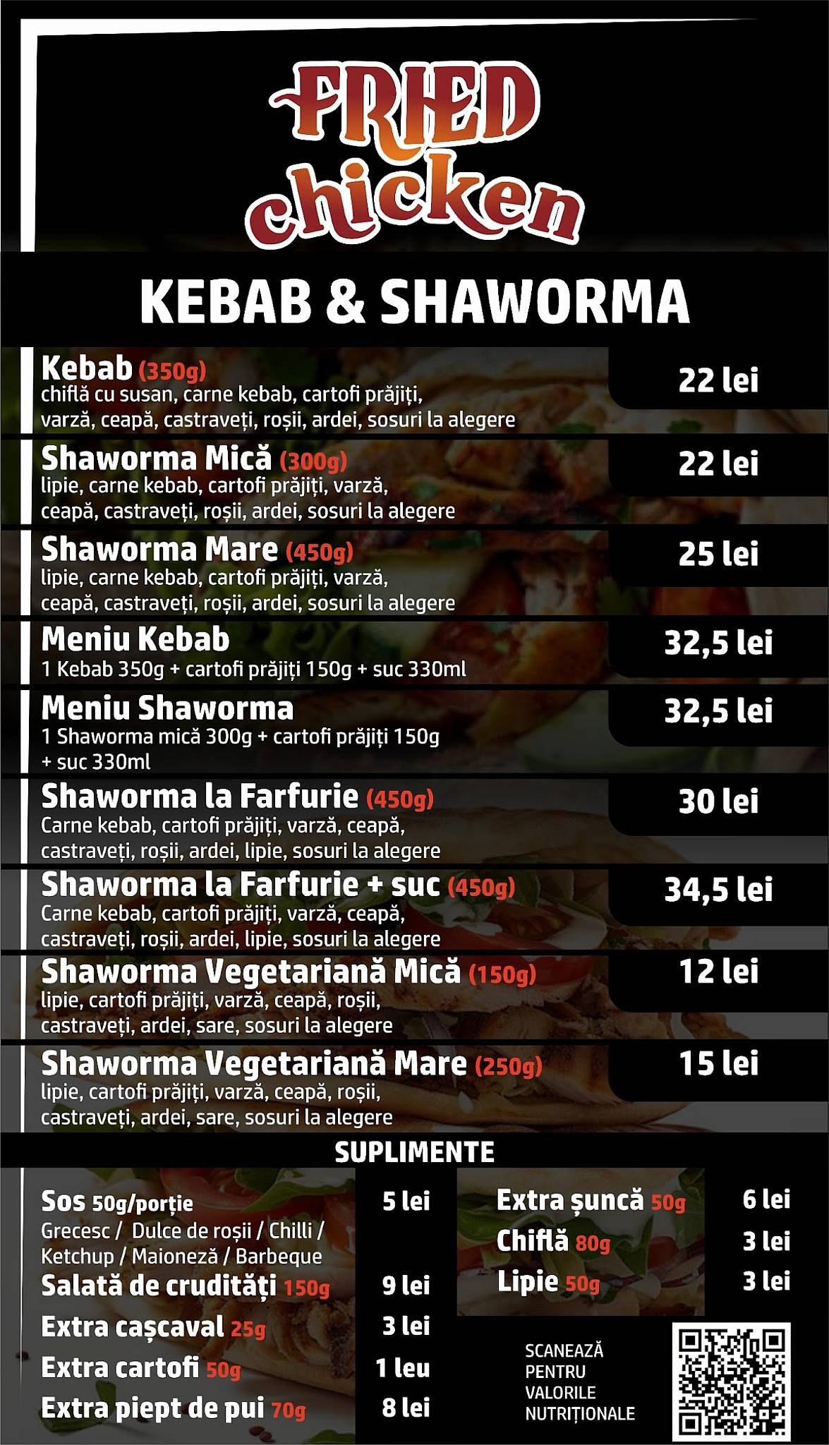 FriedChicken меню