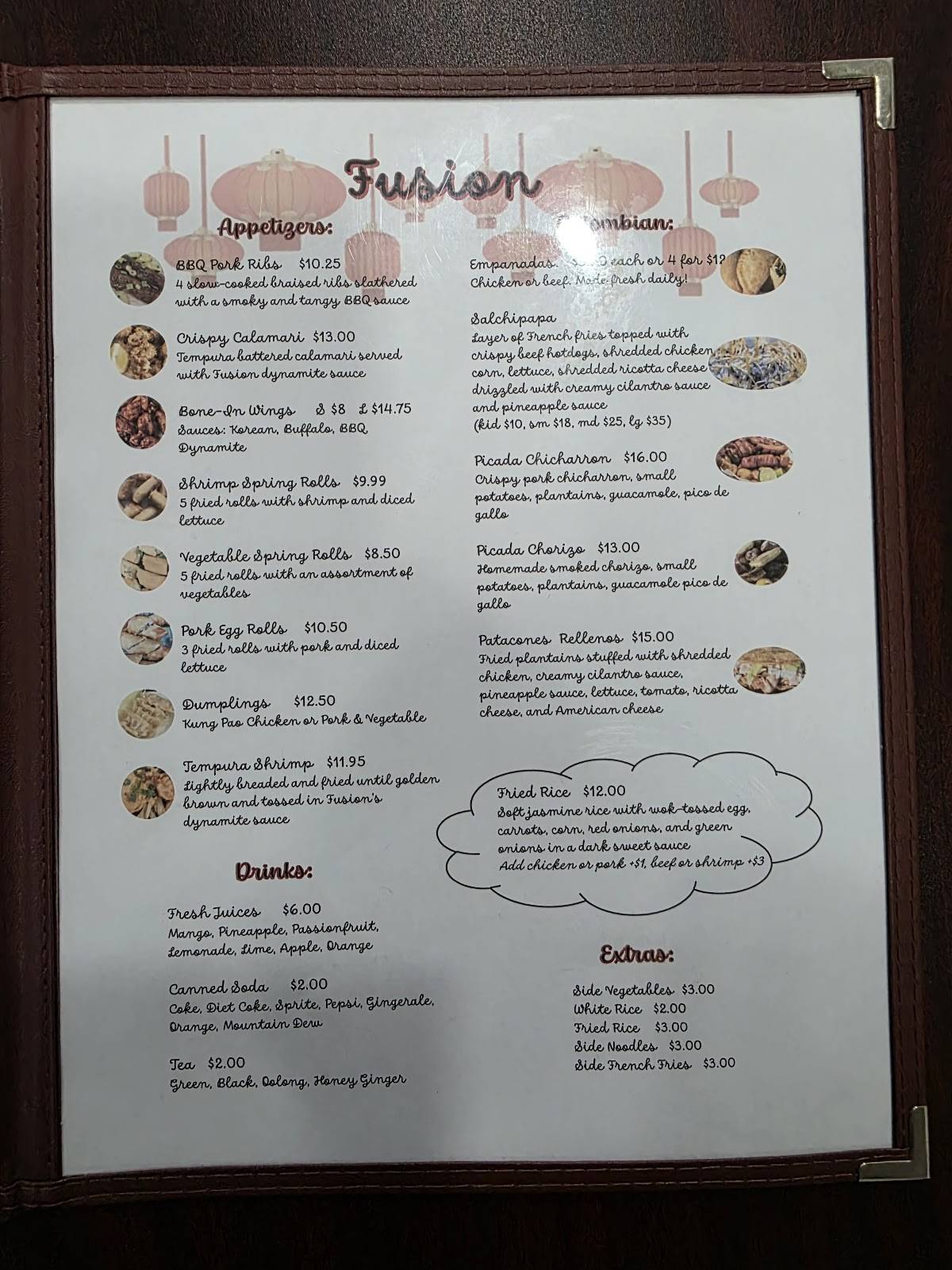 Fusion меню