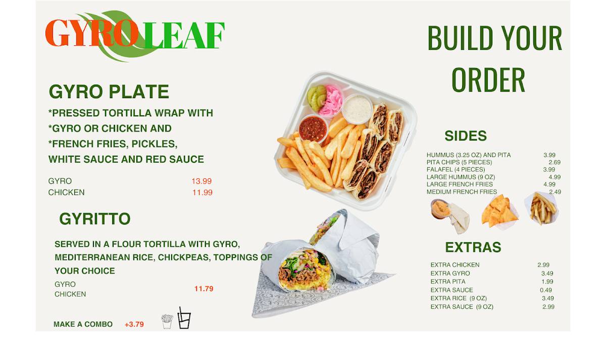 GYRO LEAF меню