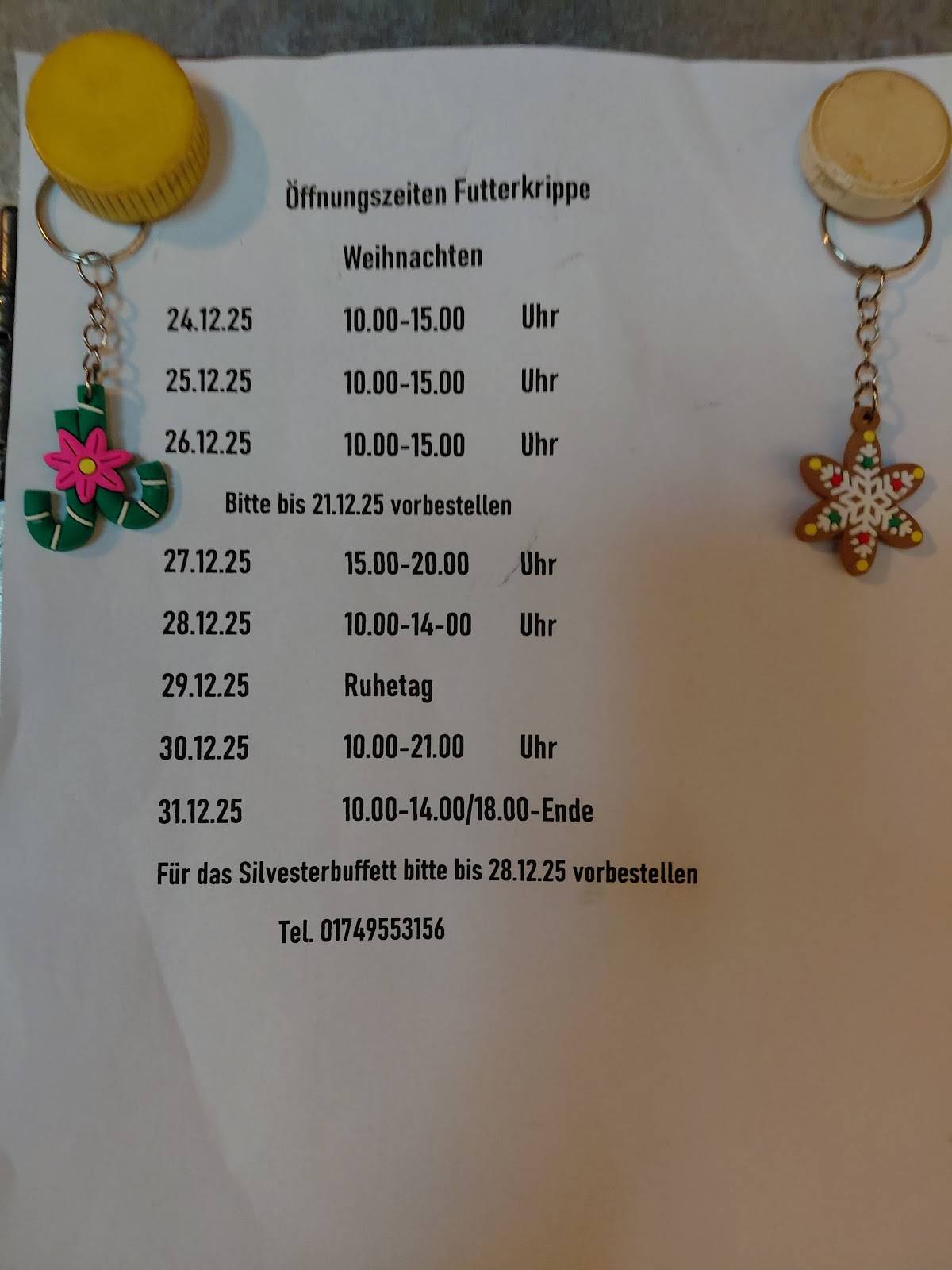 Gasthaus Futterkrippe меню