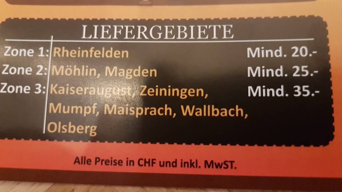 Gasthaus zum Engel меню