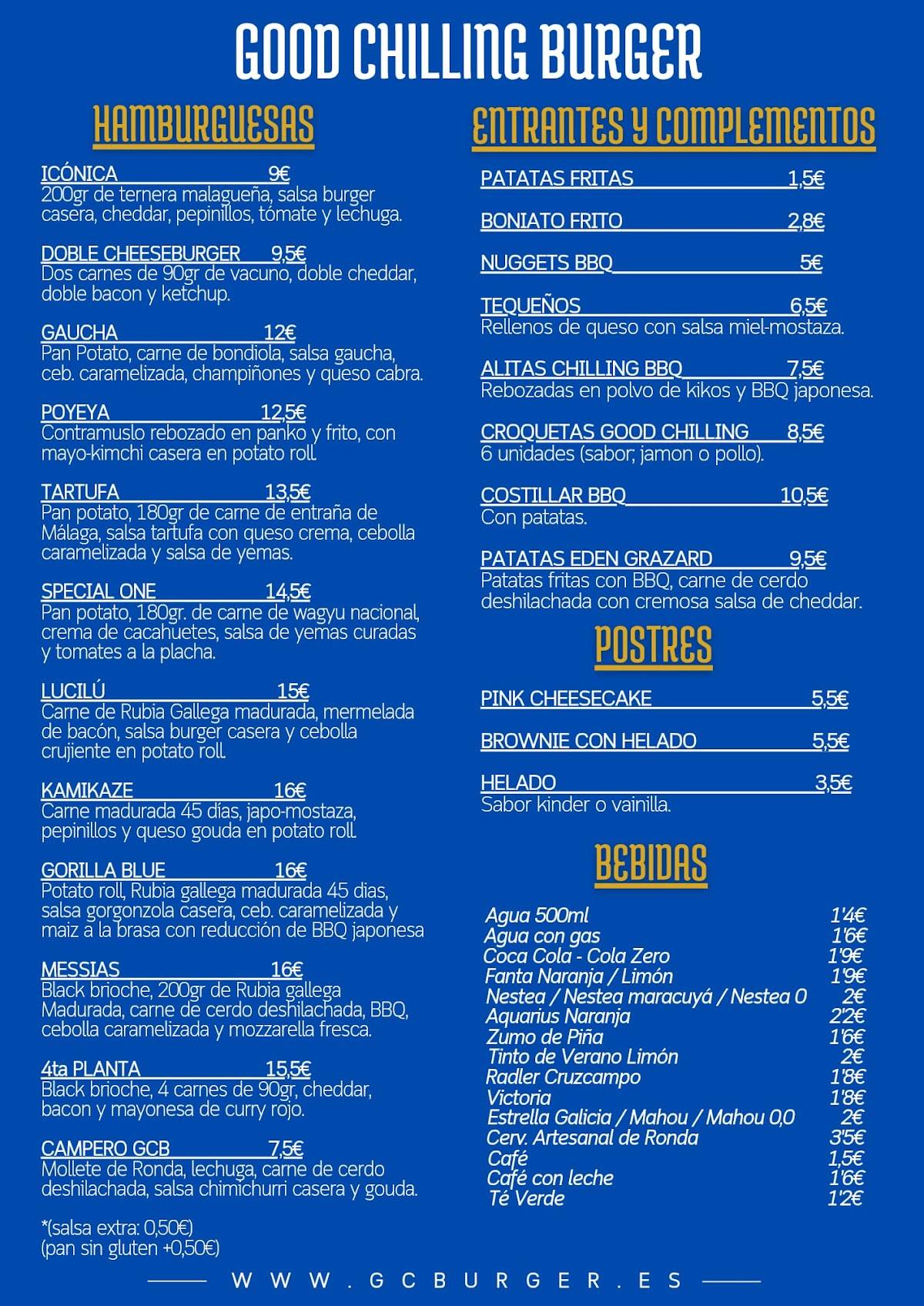 Good Chilling Burger меню