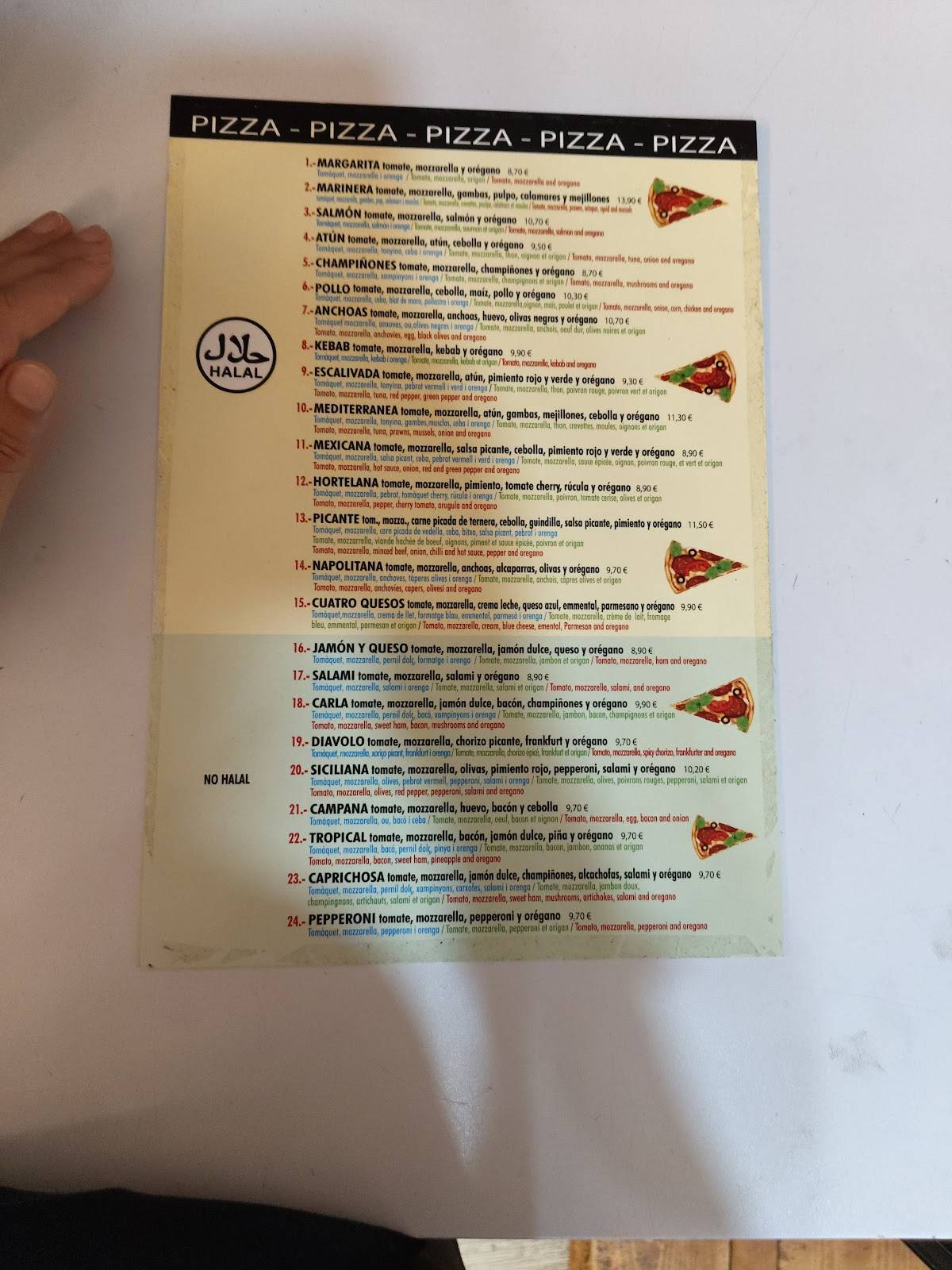 Hambgust pizzaria HALAL меню