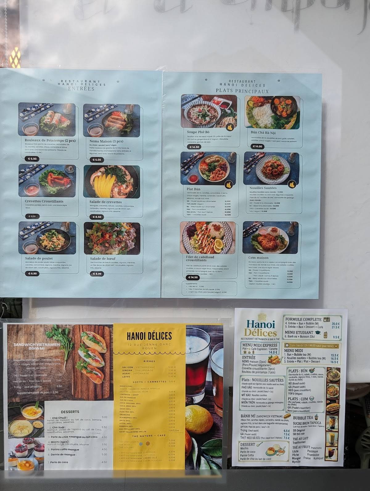Hanoi Délices меню