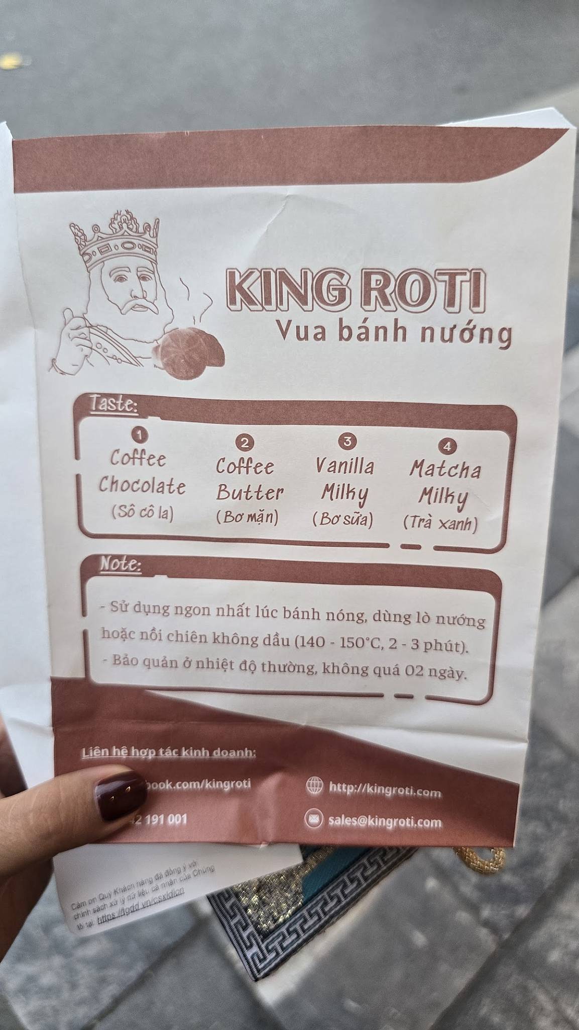 King Roti Hàng Gai меню
