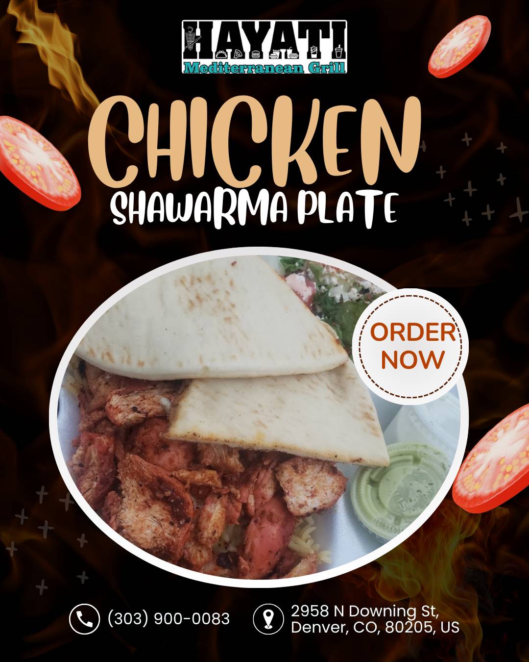 Hayati Mediterranean Grill меню