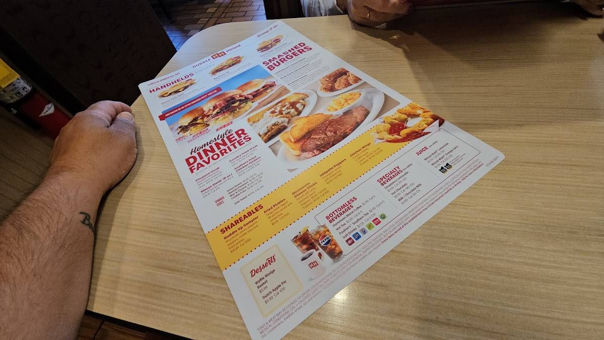 Huddle House меню