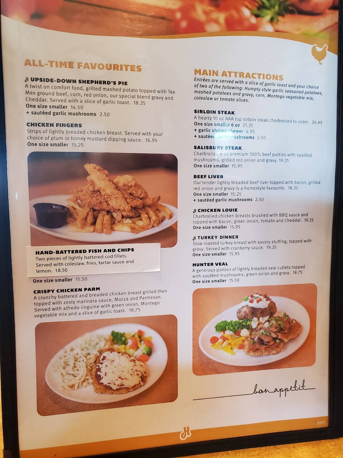 Humpty's Big Plate Diner - 4th Street меню