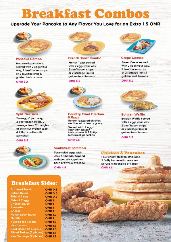 IHOP меню