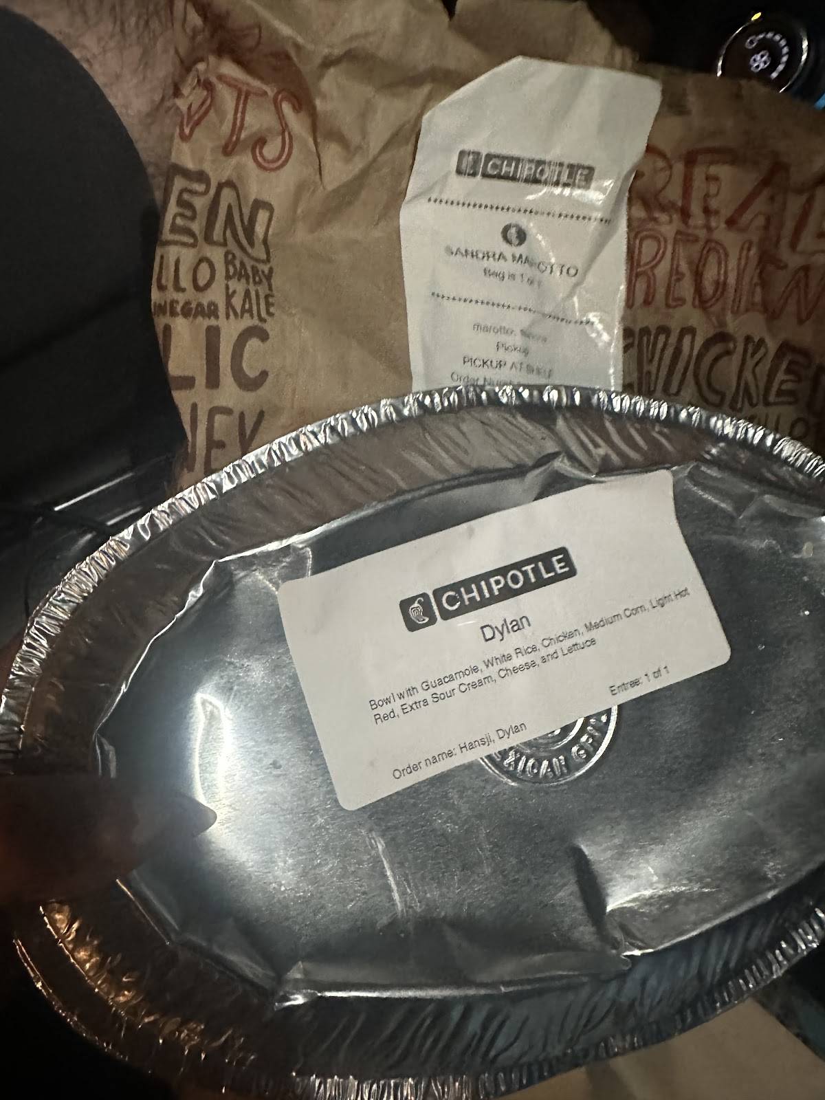 Chipotle Mexican Grill меню