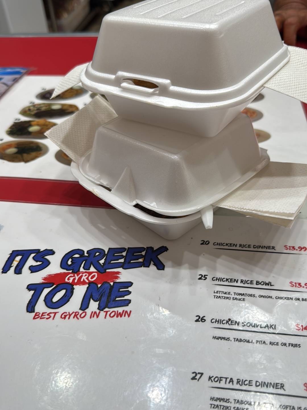 It's Greek To Me меню