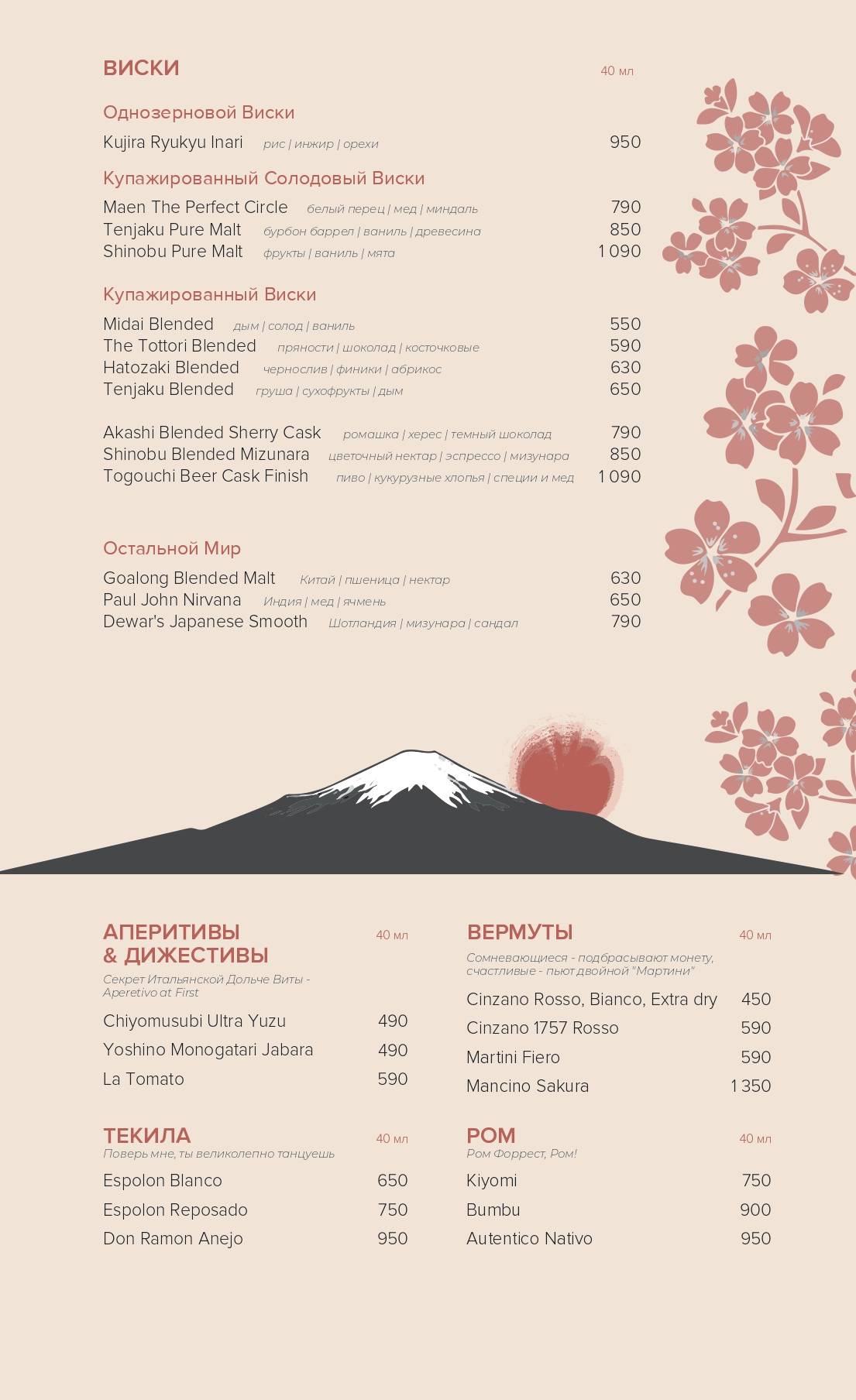 Izakaya Bereg меню