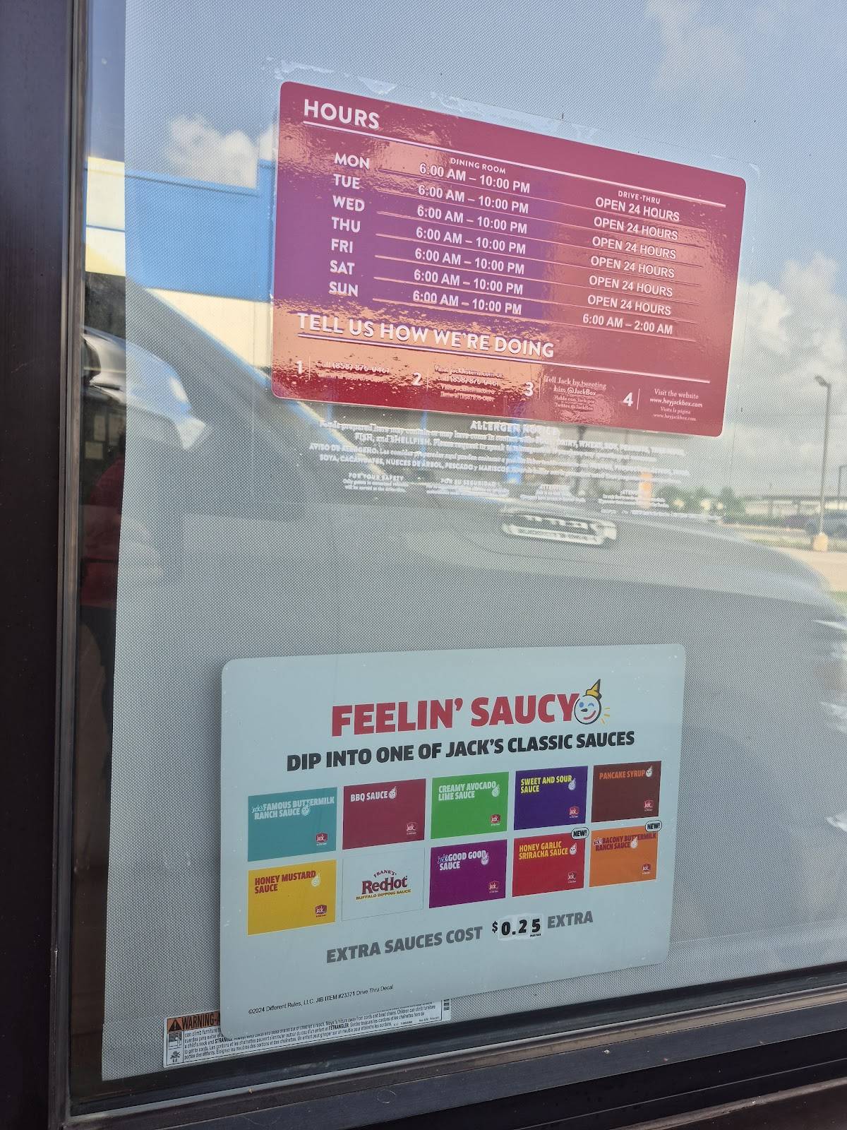Jack in the Box меню