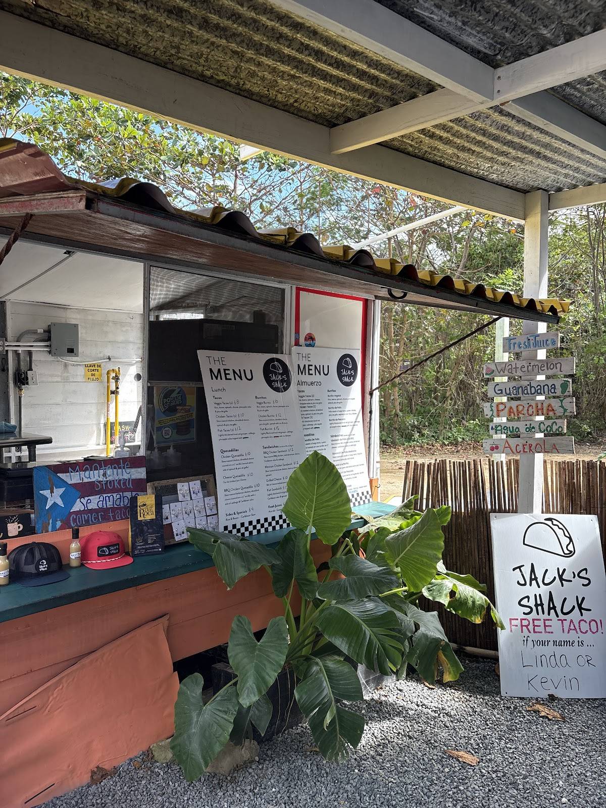 Jack's Shack меню