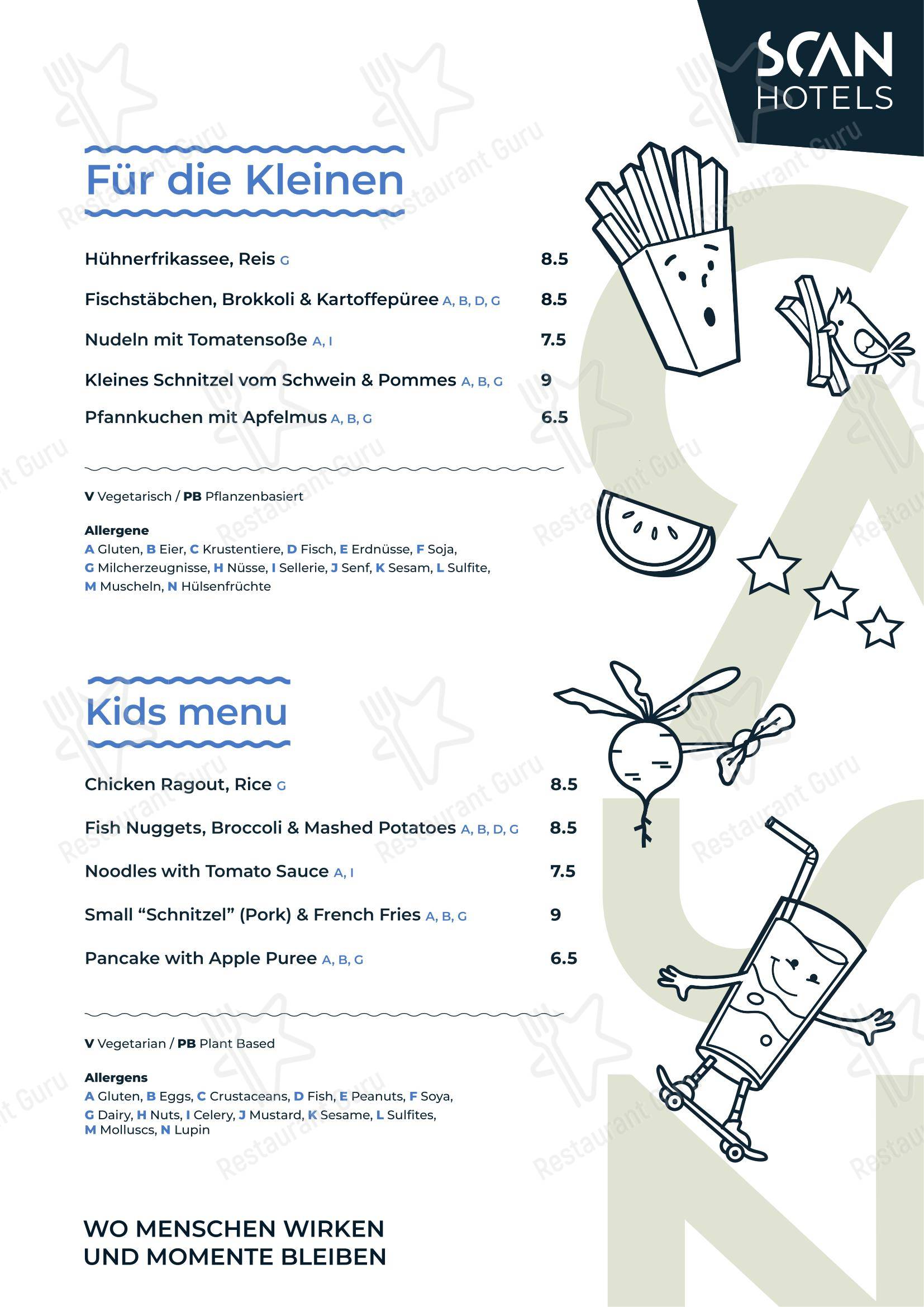 Takeaway Menu паба и бара KAI40 Restaurant & Bar - Rostock в Ростоке