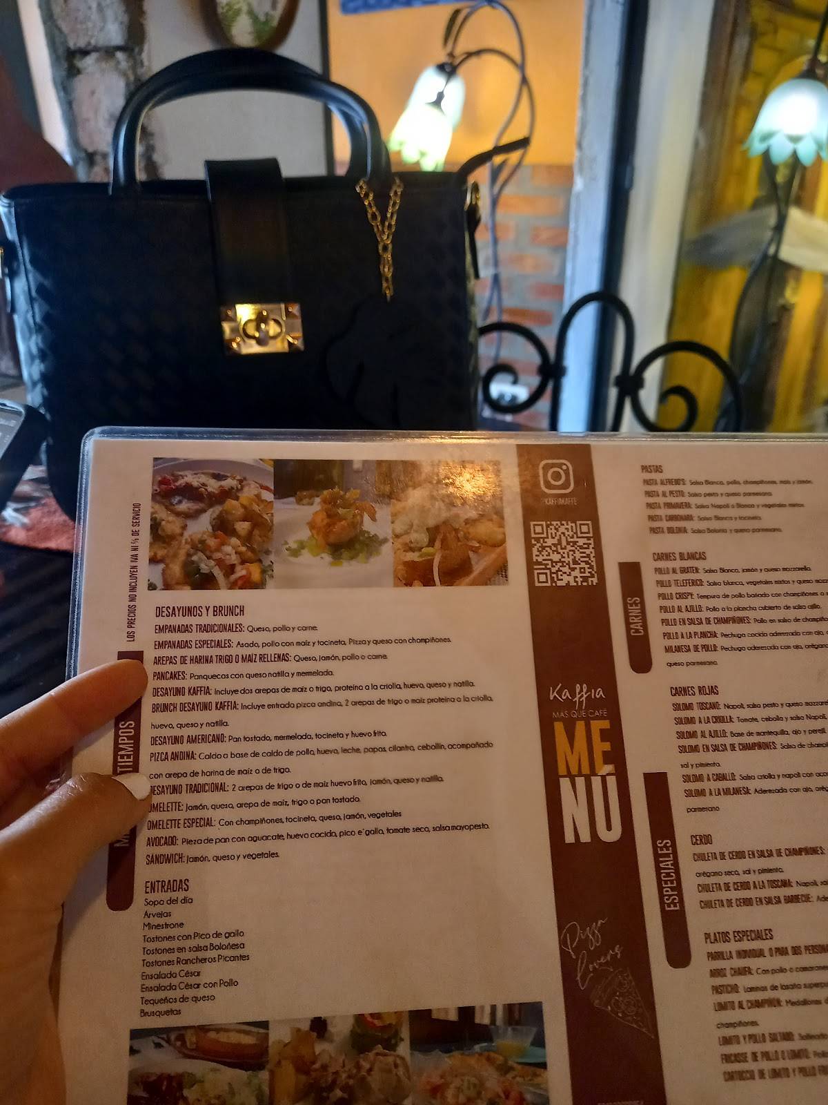 Kaffia caffe меню