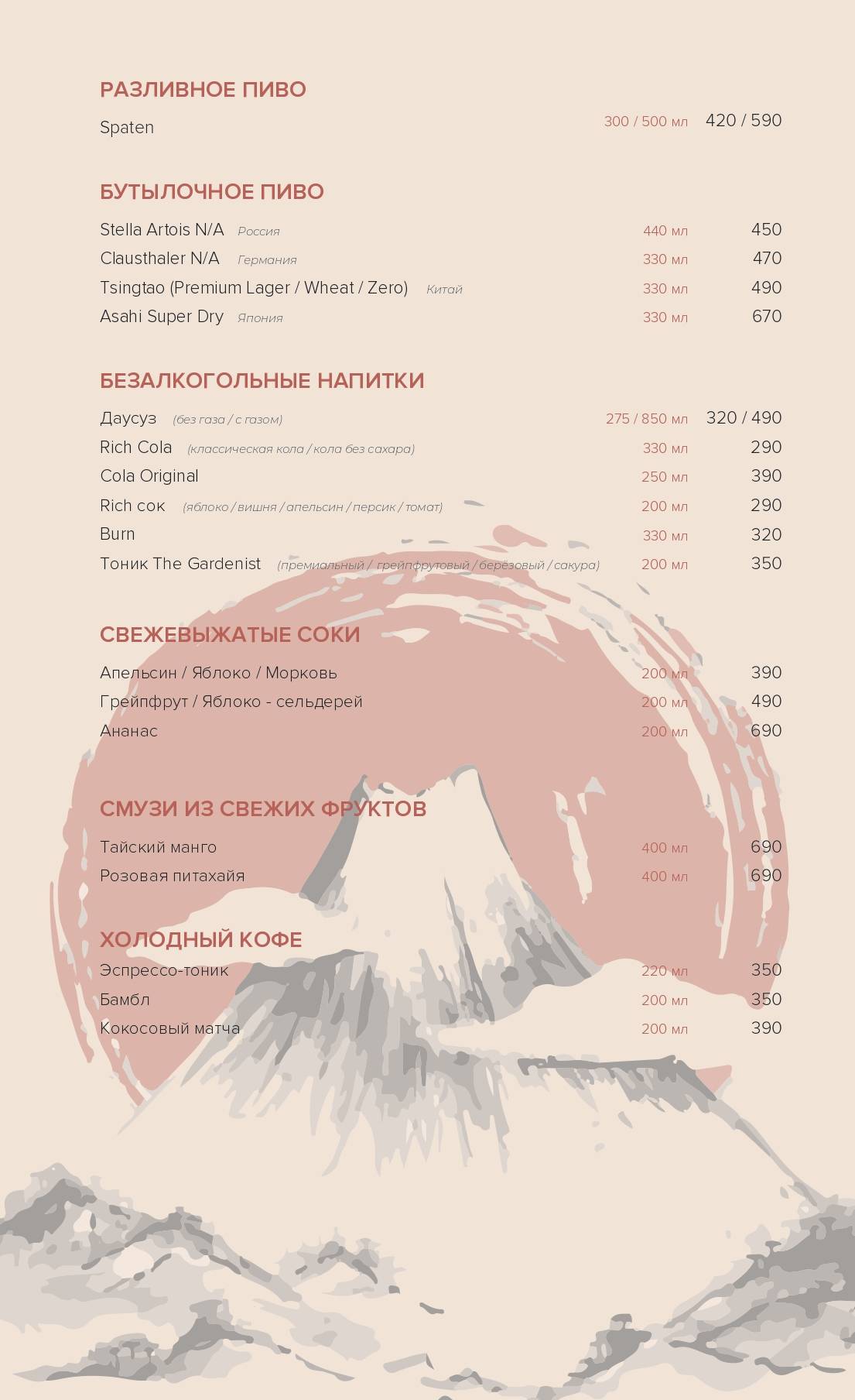 Izakaya Bereg меню