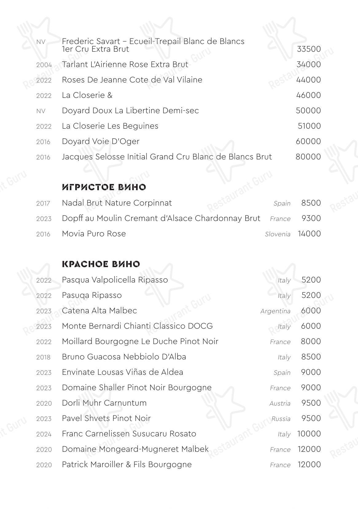 Меню ресторана Км20 Food в Москве
