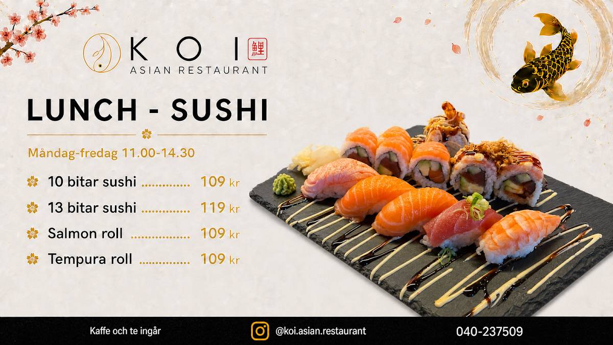 Koi Sushi меню