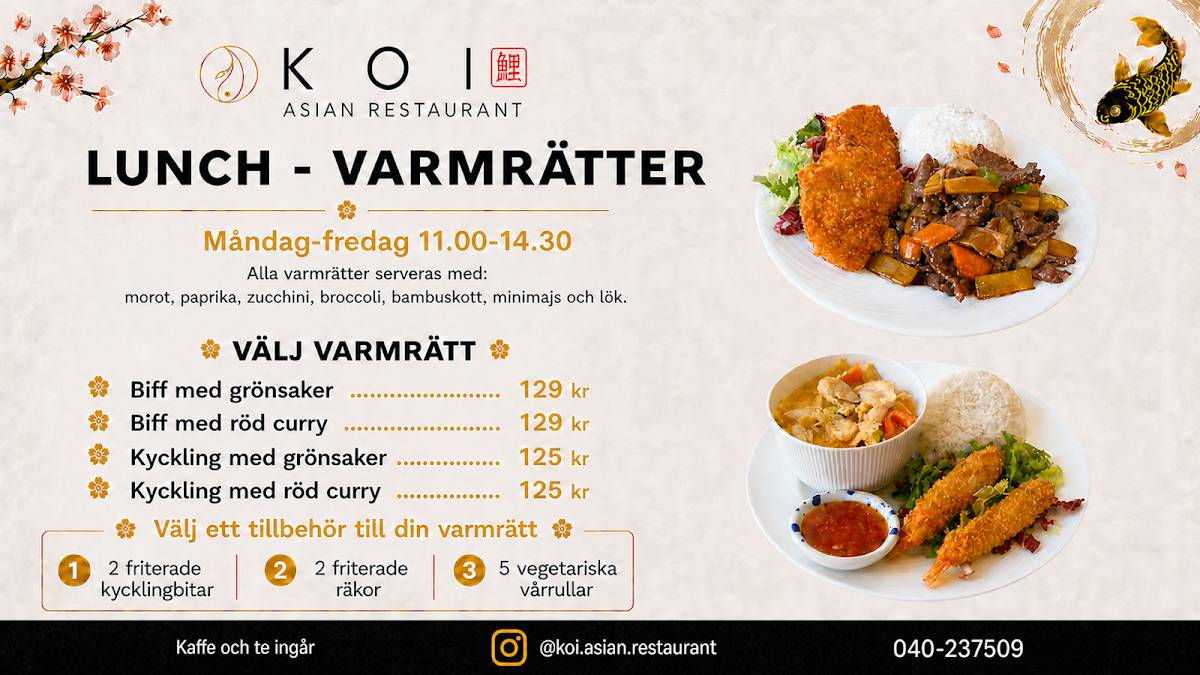 Koi Sushi меню