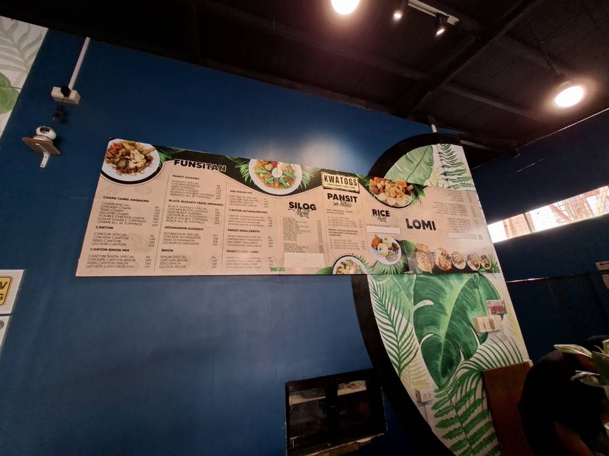 Kwatogs Santa Rosa Laguna меню