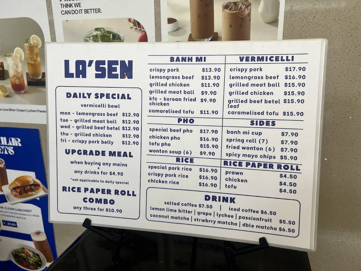 LA'SEN меню