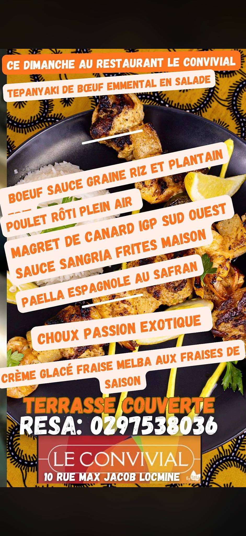 LE CONVIVIAL меню