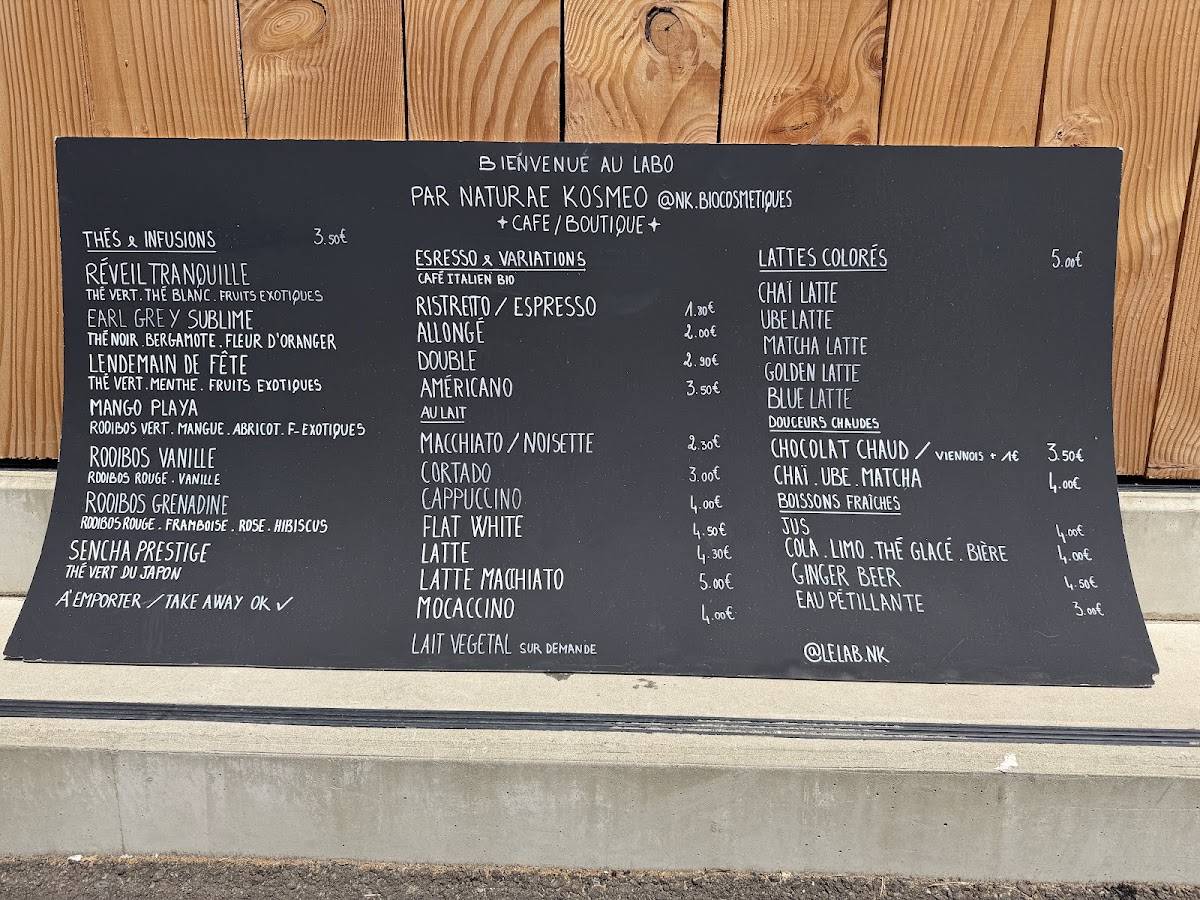 LE LABO меню