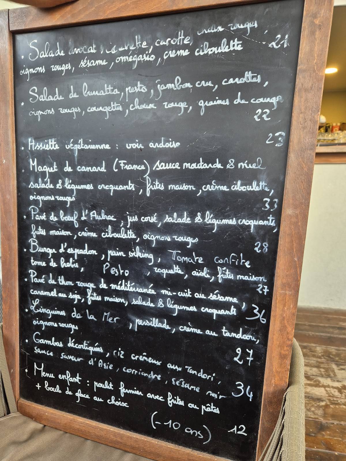 L’Essentiel меню