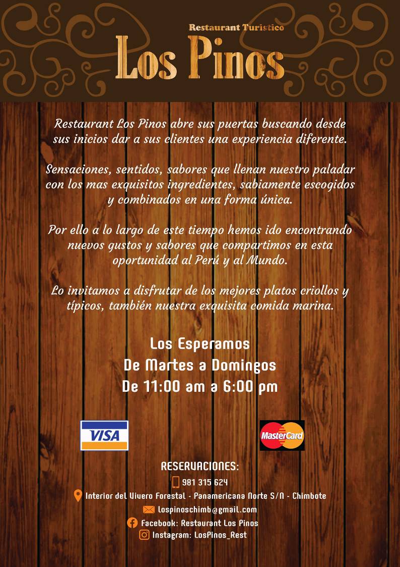 LOS PINOS меню