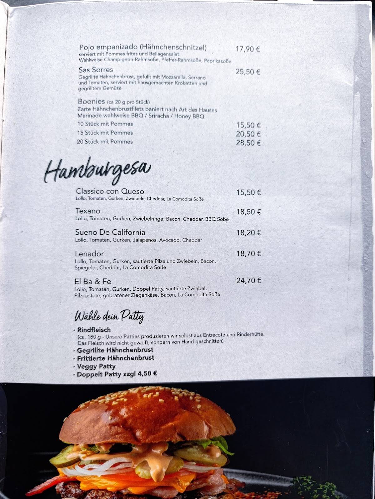 La Comodita -Riegelsberghalle - меню