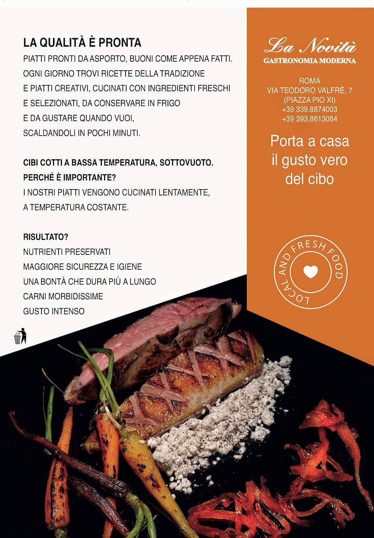 La Novità меню