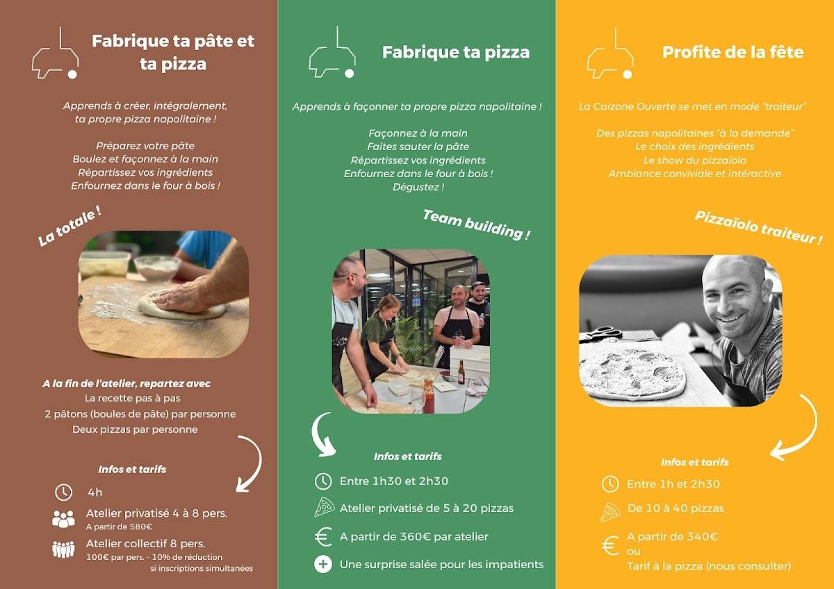 La calzone ouverte меню