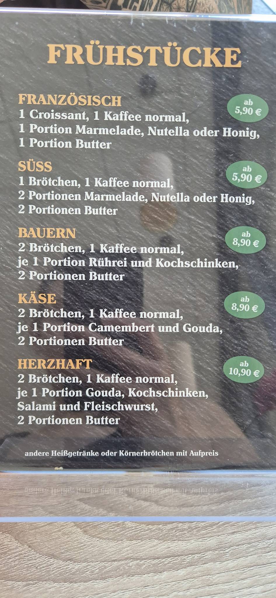 Landbäckerei Roden GmbH меню