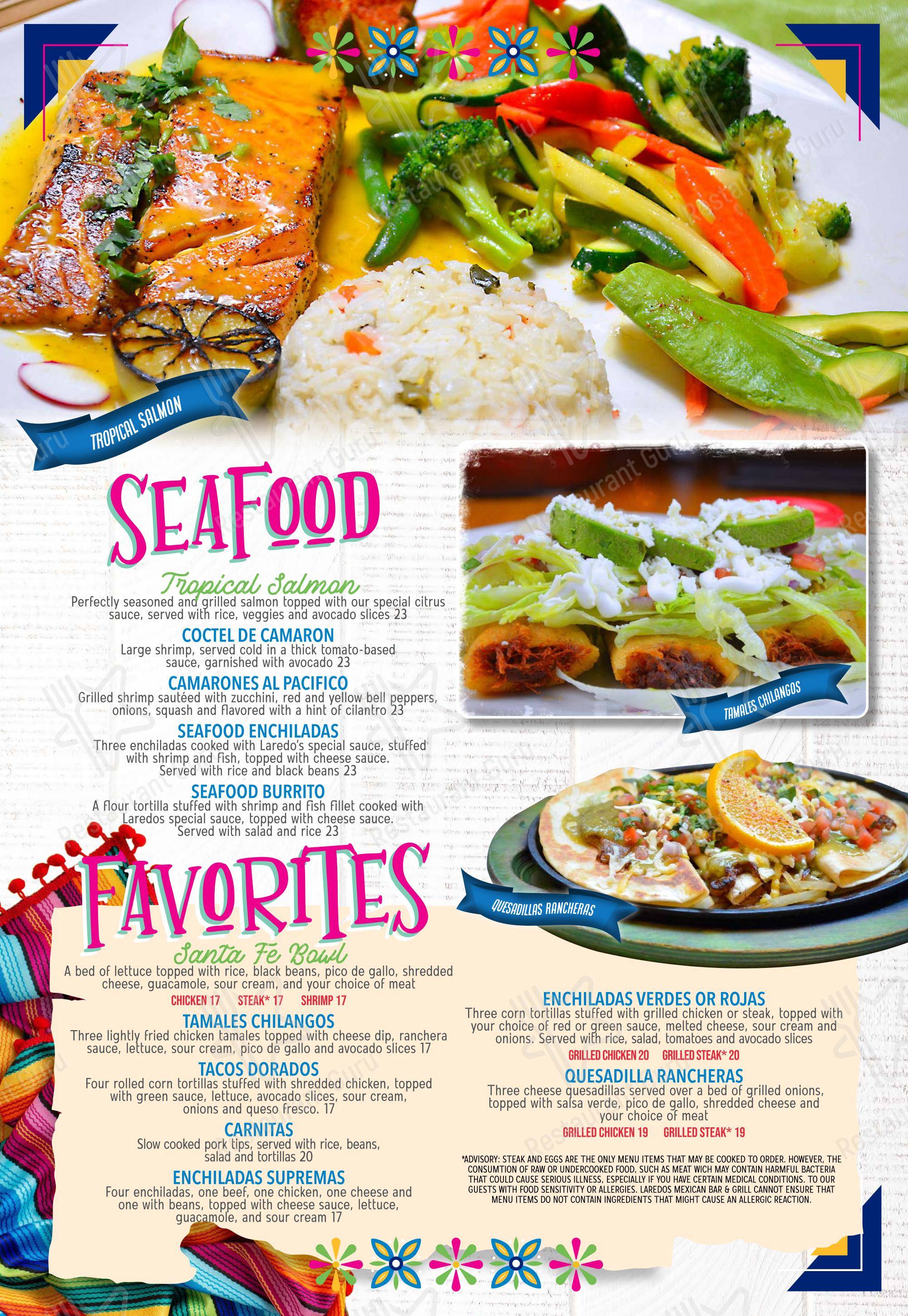 Laredo Mexican Restaurant в Старке - Меню напитков
