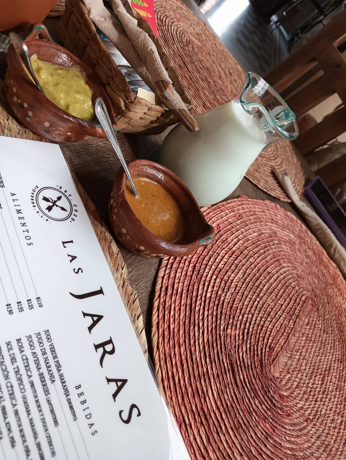 Las Jaras меню