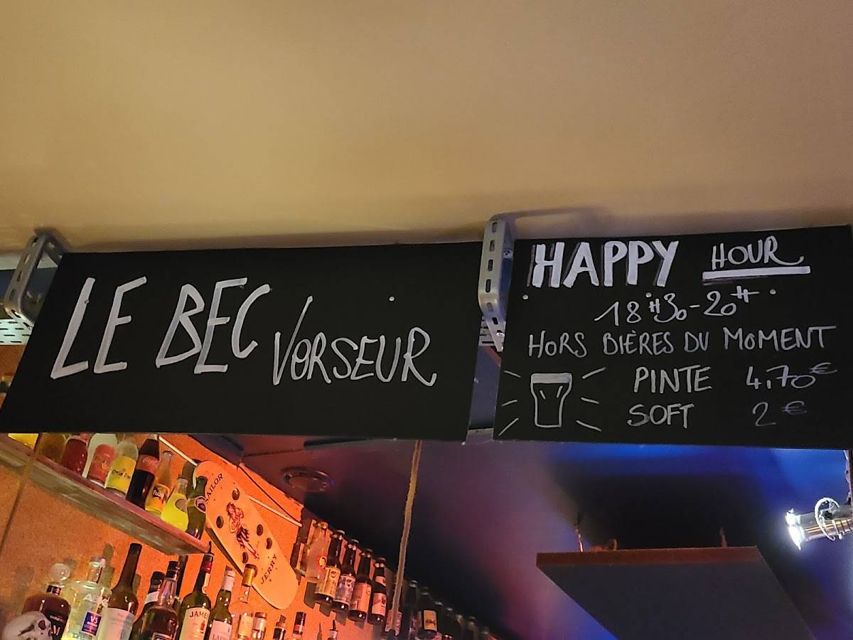 Le Bec Verseur меню
