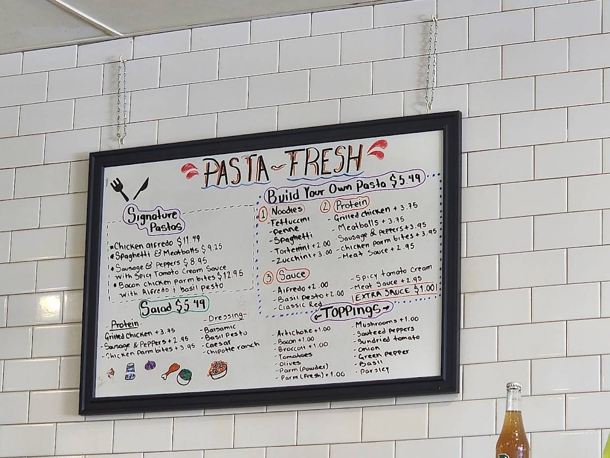 Pasta Fresh меню