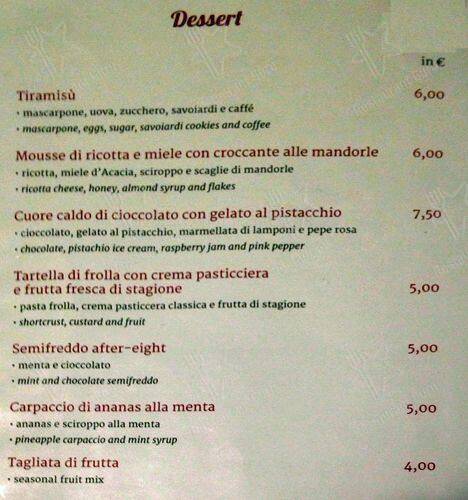 Rigatoni Cafe' меню