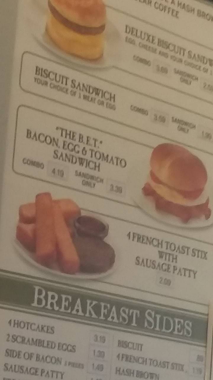 Grandy's меню