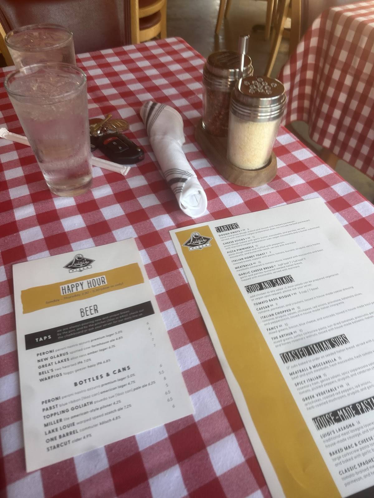 Luigi's Pizza меню