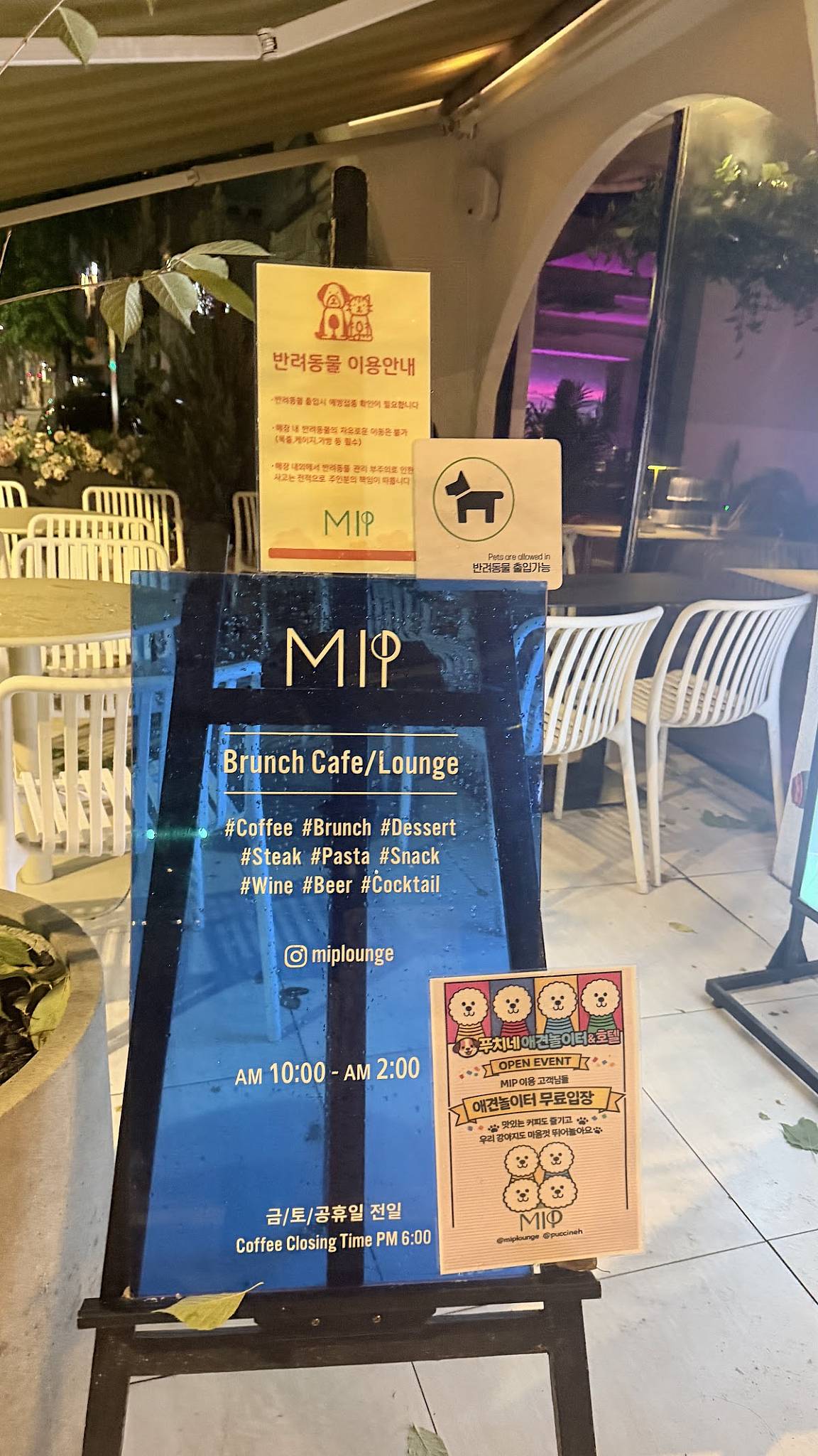 MIP меню