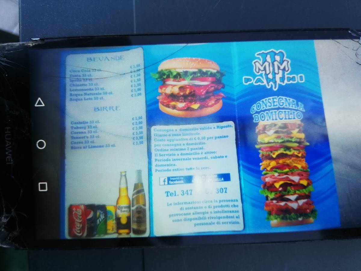 MMpanini меню