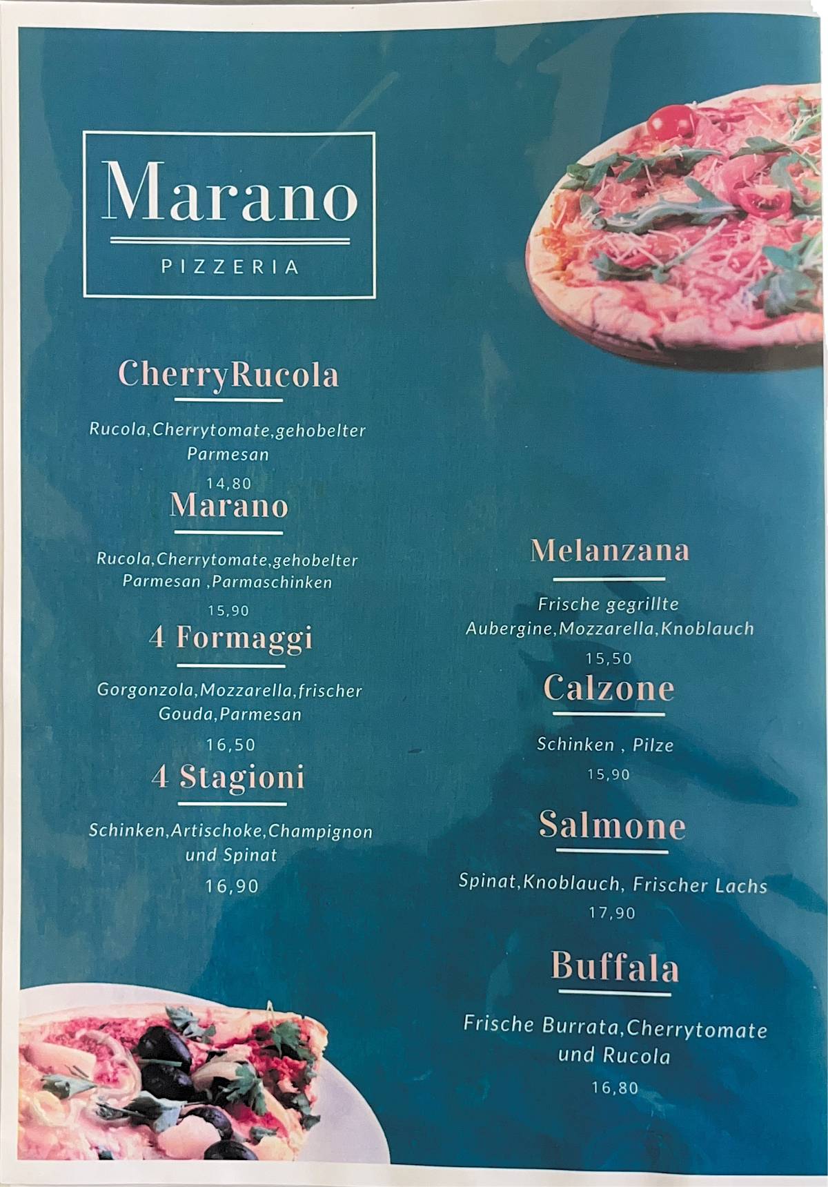 Marano Restaurant меню