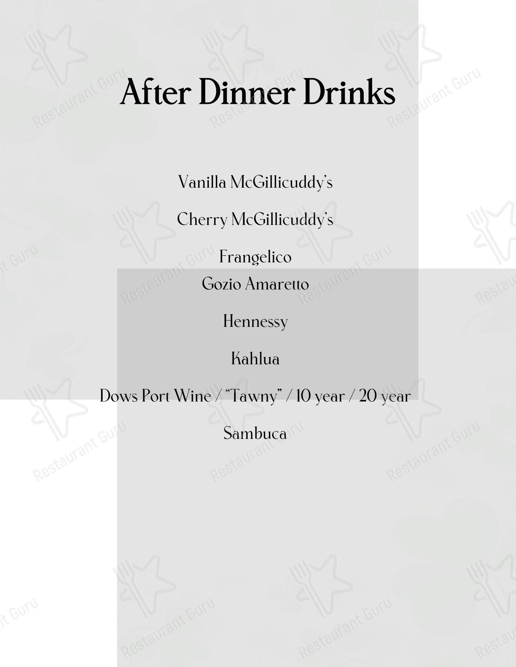Mark's East Side в Аплтоне - Wine Menu