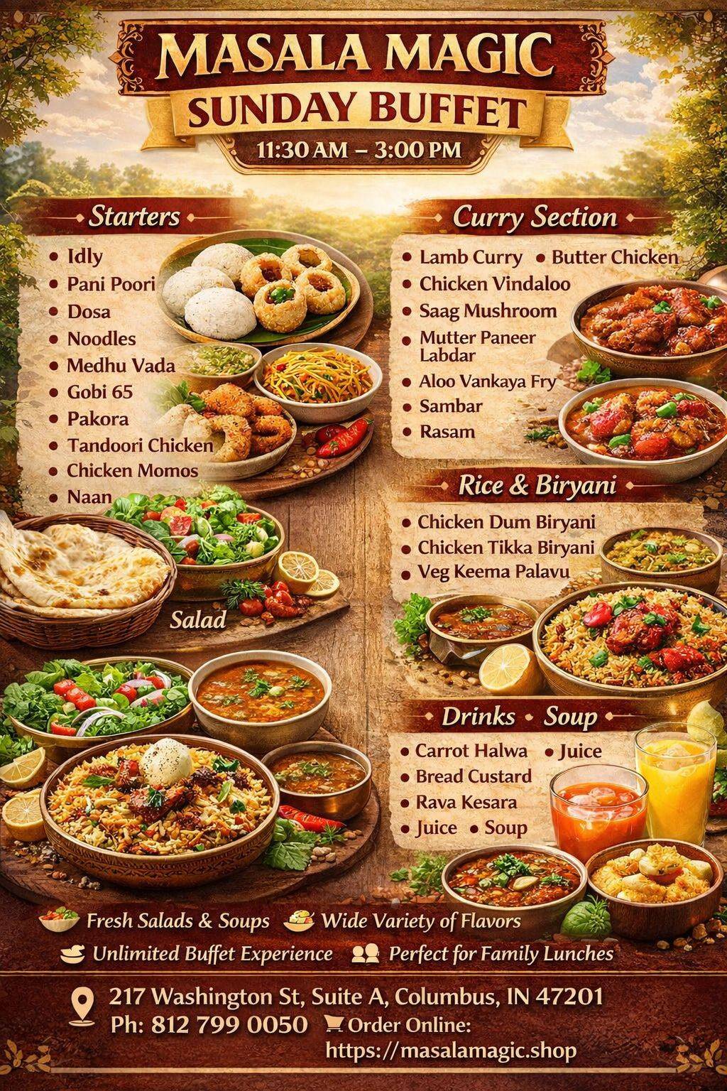 Masala Magic меню