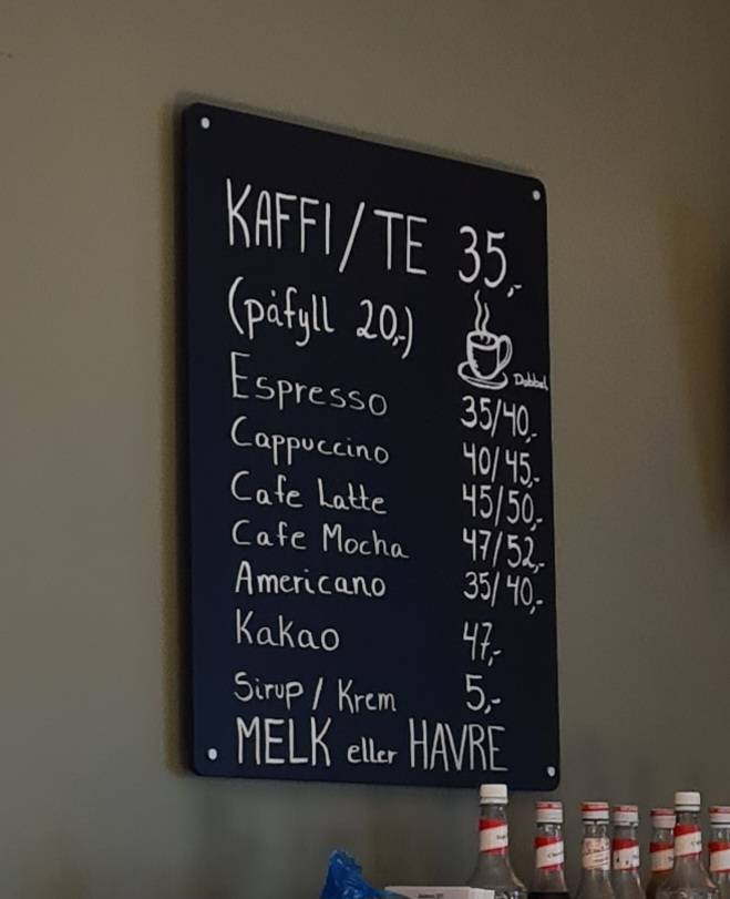 Matstova kafe avd. Stryn torg меню