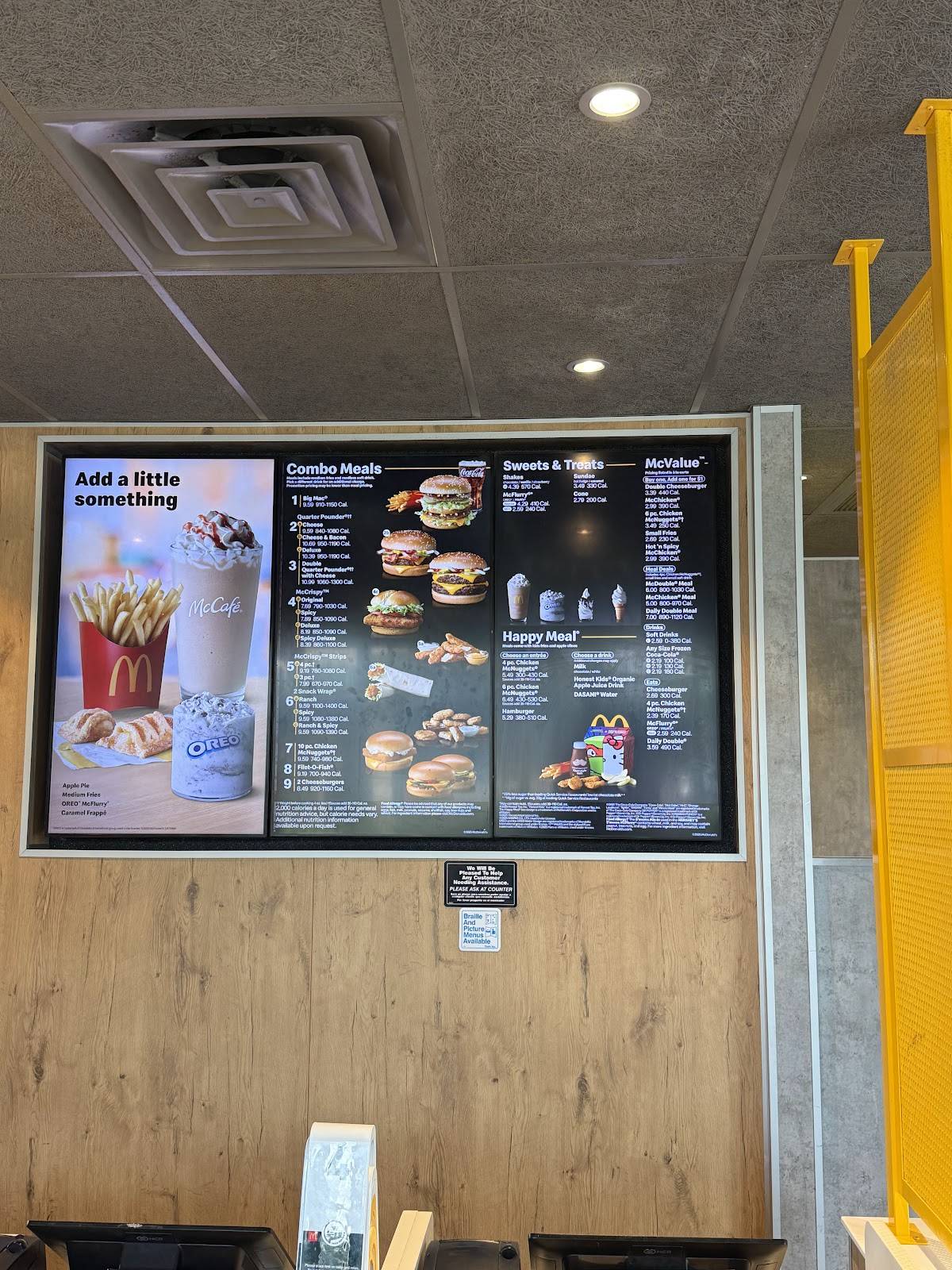 McDonald's меню