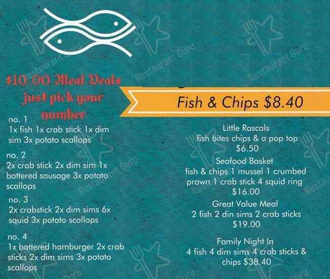 Medina Fish and Chip Shop меню